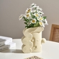 Face Vase - Cream Art Vase