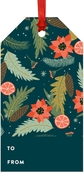 Dark Aqua Coral Pine Cones and Leaves Graphics Only to from Tags