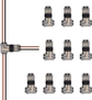 T connector for wiring