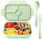 bento box light green