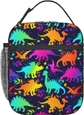 Multicolor-Dinosaur In Neon Splashes