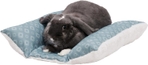 Cuddle Loaf Bed - Plush & Diamond Print (Aqua)