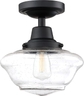 Black Semi Flush Mount