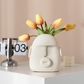 Face Vase - White Abstract Vase