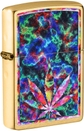 Brushed Brass Psychedelic Leaf