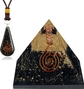 V- Black Tourmaline Pyramid With Pendant