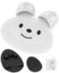 Rabbit Foot Scrubber+body&face Scrubber(white+black)