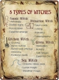 5 Types of Witches