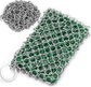 316L Chain Mail Wrap+Green Silione pad