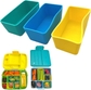 3 Rectangular - Blue Turquoise Yellow