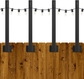 1.3FT 4Pack Fence Haning Poles