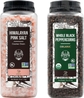 Pink Salt + Organic Black Peppercorns