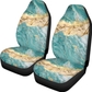 Teal Blue Gold Marble