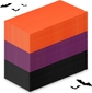 Dark Purple, Orange, Black