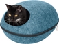 Felt Cubby - Oval Paw Print (Lagoon Blue)