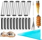 10 pcs large cream horn molds + 10 pcs large cannoli tube + icing bag + long pipin tip + brush