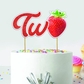 Seyal Real Strawberry Two Cake Topper