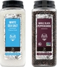 Sea Salt 39oz + Black Peppercorns 18oz