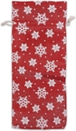 Burlap Red (Snowflakes)