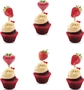 Seyal Real Strawberry Cupcake Topper