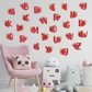 Real Strawberry a - Z Alphabet Wall Sticker