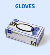 Medline FitGuard Touch Nitrile Exam Gloves, 300 Count, Medium, Powder Free, Disposable, Not Made ...