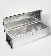 munirater 39 Inch Aluminum Tool Box Cuboid with Lock and Key Replacement for Flat Underbed Camper RV