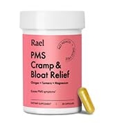 Rael PMS Supplement, Ease Menstrual Cramps, Period Bloating, Mood Swings, Turmeric