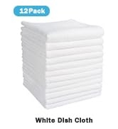 AIDEA Dish Cloths White-12PK